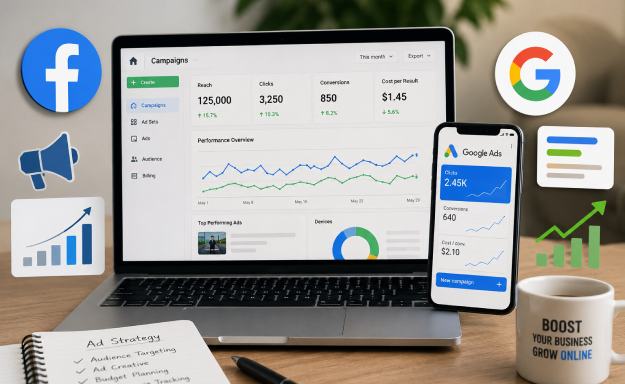 What is Google Ads and Facebook Ads Boosting Services?